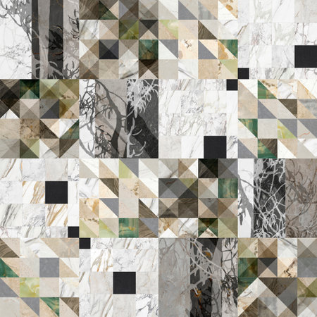 Abstract random colorful shapes. Color geometric background. Decorative design elements.の写真素材