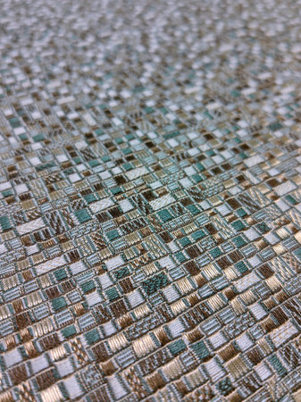 Complex interplay thin lines backdrop. Endless abstract lines and geometric shapes connected on a colored background. Seamless geometric.の写真素材