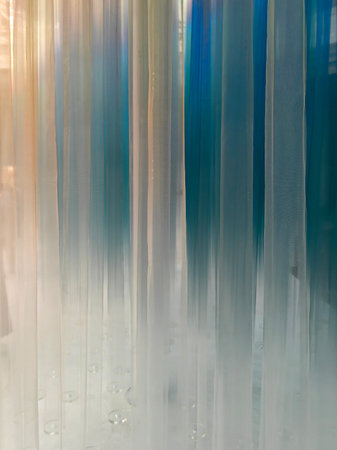 Abstract background design with vertical lines, blur or glass style for digital use.の写真素材