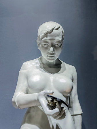 Handmade Crafted human porcelain sculptures art work modern art.