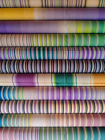 Abstract geometric seamless pattern. Fabric doodle zigzag line ornament. Zigzag pencil drawing backgroundの写真素材