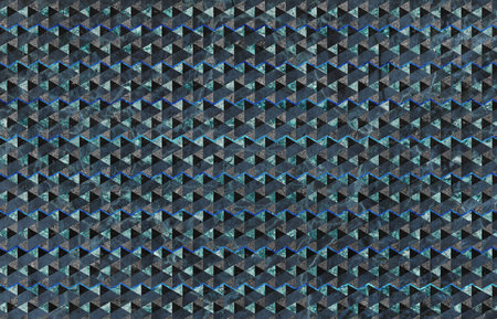 Elegant seamless geometric pattern design featuring diamond and stripe shapes in various shades of...