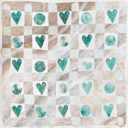 Simple heart pattern seamless. Marble and stone with colorful heart pattern design useful for...