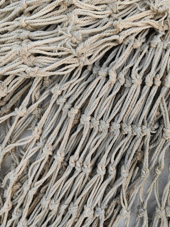 Close up of a mooring rope, background or texture.