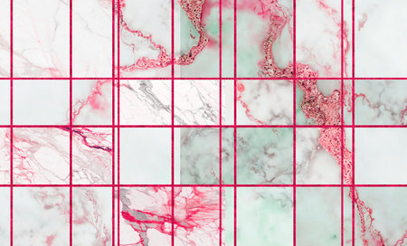 Seamless marble tiles texture. Full size seamless texture of a light marble stone floor or facade,...