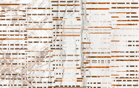 Creative patchwork with different marbles or stones in geometric shapes. Creative patchwork pattern mixed of several marbles and stones.の写真素材