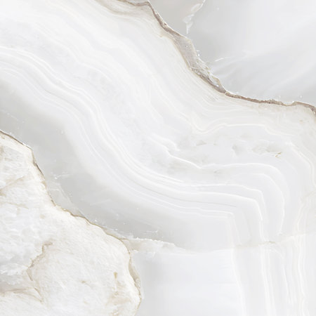 A refined white onyx agatha marble background featuring soft veining, translucent layers, and natural elegance, perfect for luxury designs, interiors, branding, and modern visual compositions.の写真素材