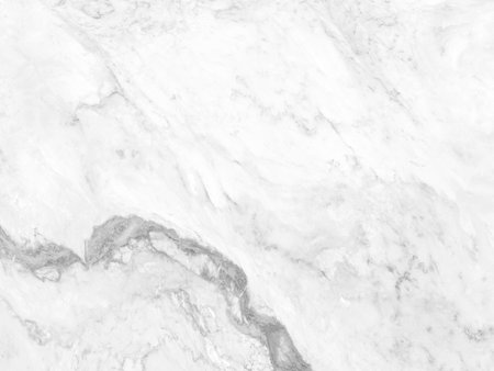 Elegant white marble background with subtle natural veins, ideal for minimalist design, architectural presentations, product mockups, and high-end visual compositions.の写真素材