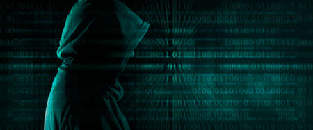 dark web hooded hacker