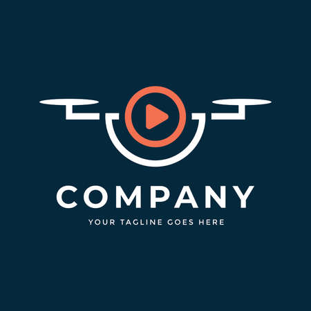 Drone Media design Templateのイラスト素材