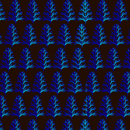 Frozen Christmas tree patternのイラスト素材