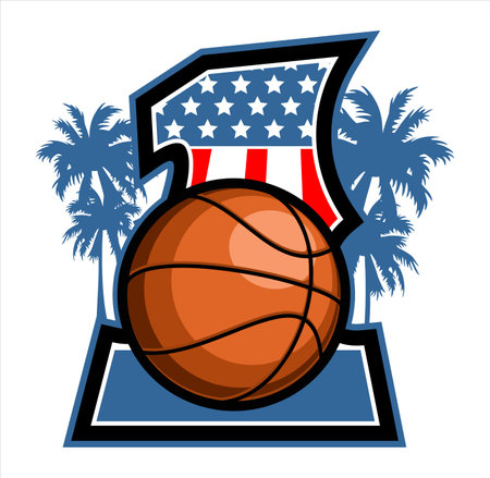 basketball vector template for graphic designのイラスト素材