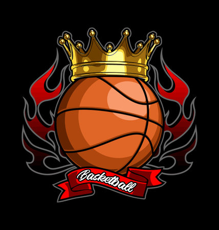 basketball vector template for graphic designのイラスト素材