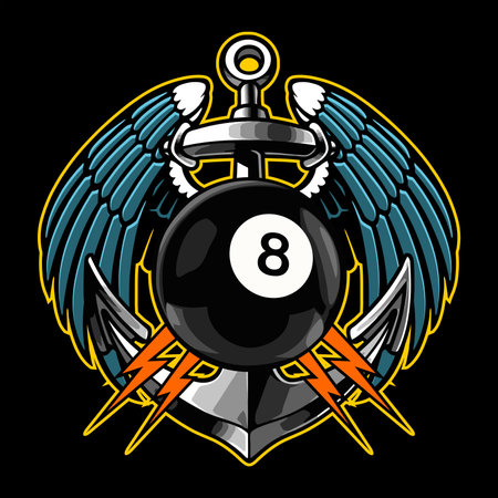 billiard ball vector template for graphic design needsのイラスト素材