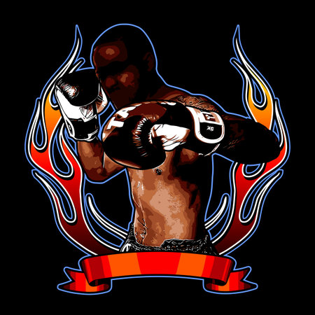 boxer vector art for design needsのイラスト素材