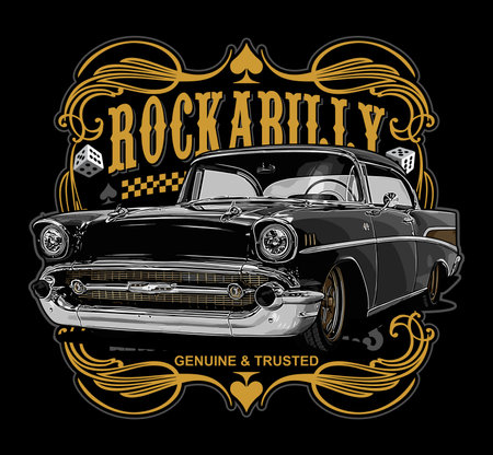 classic car vector template for design needsのイラスト素材