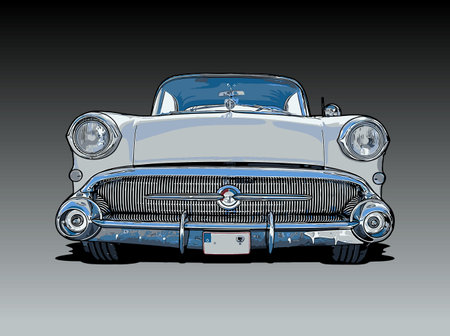 classic car vector template for design needsのイラスト素材