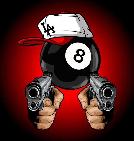 eight ball vector template for desgin