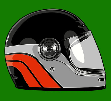 helmet vector template for design purposesのイラスト素材