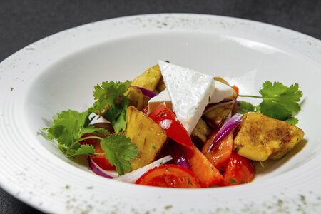 Greek Salad With Feta Cheeseの写真素材