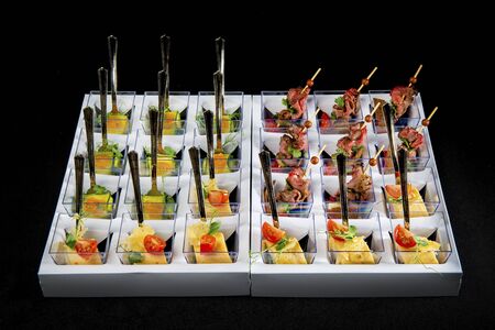 Set Of Various Appetizers And Snacksの写真素材