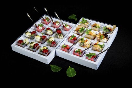 Set Of Various Appetizers And Snacksの写真素材