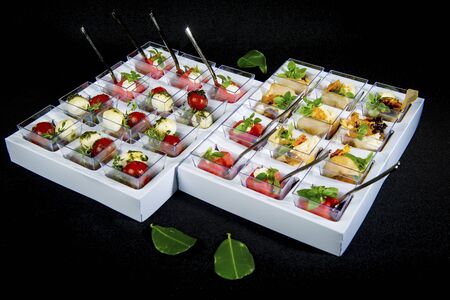 Set Of Various Appetizers And Snacksの写真素材