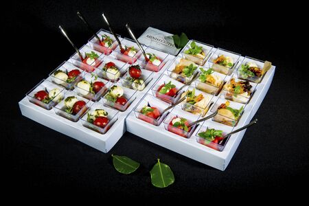 Set Of Various Appetizers And Snacksの写真素材