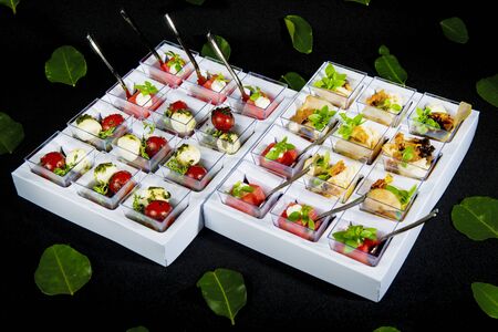 Set Of Various Appetizers And Snacksの写真素材
