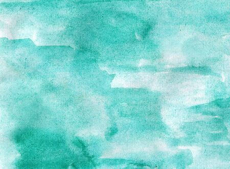 abstract watercolor blue background color white hand drawnの写真素材