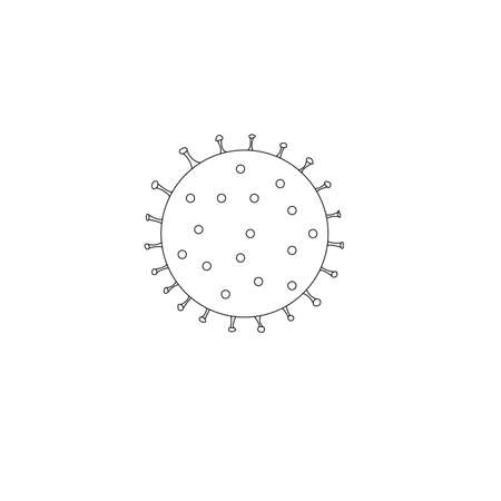 virus body cell coronavirus covid-19 disease isolated object it can be used in your social networks projectsの写真素材