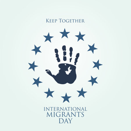 Vector illustration design for international migrant dayのイラスト素材