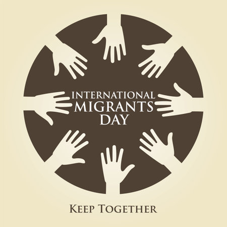 Concept design for International Migrants Dayのイラスト素材