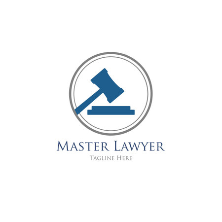 Law firm logo designのイラスト素材