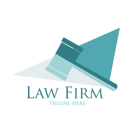 justice law logo design template. attorney at law logo, simple logo, logo for businessのイラスト素材