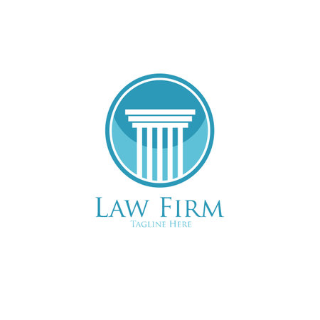 Sword with balance. Law Office Icon. Lawyer Services. Law Firm Logo vector template.のイラスト素材