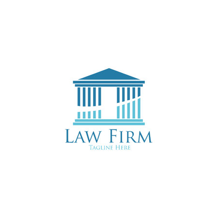 Law firm advocate creative logo templateのイラスト素材