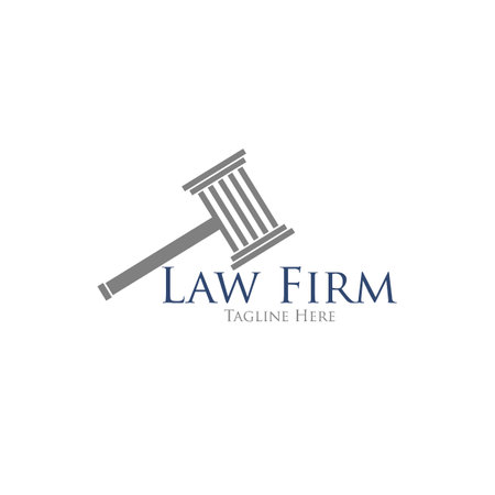 Justice law firm logo and business card design. gold, firm, law, icon justice, business card, Premium Vectorのイラスト素材