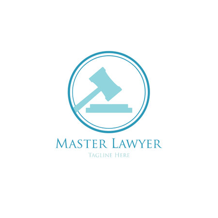 law firm logo vector templateのイラスト素材