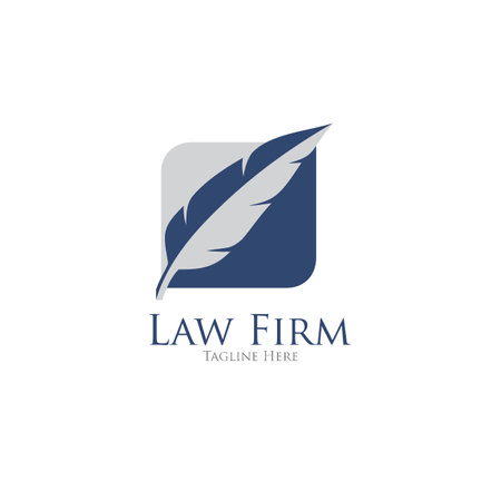 Law Education Logo Template Design Vectorのイラスト素材