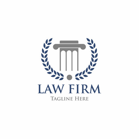 modern and minimalist logo for law firmのイラスト素材
