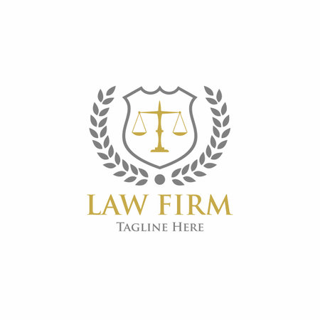 Law and Attorney Logo Templateのイラスト素材