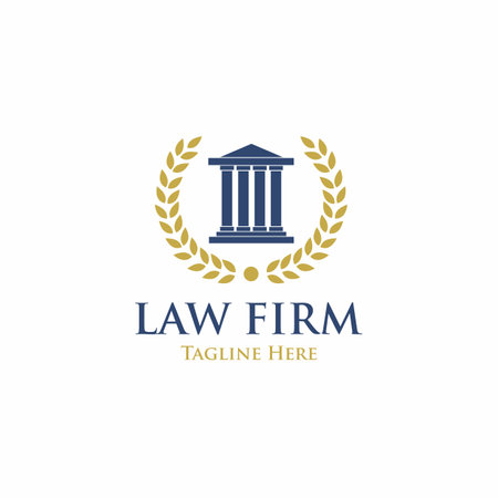 Law firm logo designのイラスト素材