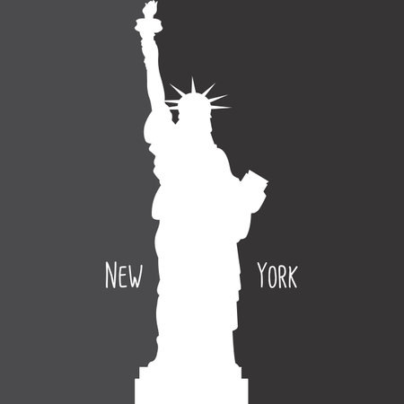new york city travel sticker vector illustrationのイラスト素材