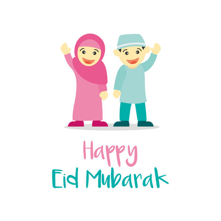 Eid Mubarak for banner, poster, background, flyer,illustration, brochure and sale backgroundのイラスト素材