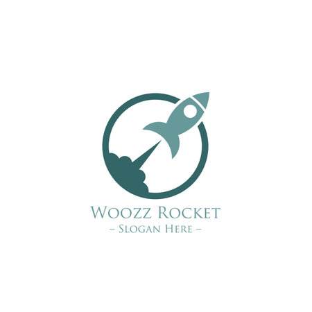 rocket logo icon vector templateのイラスト素材