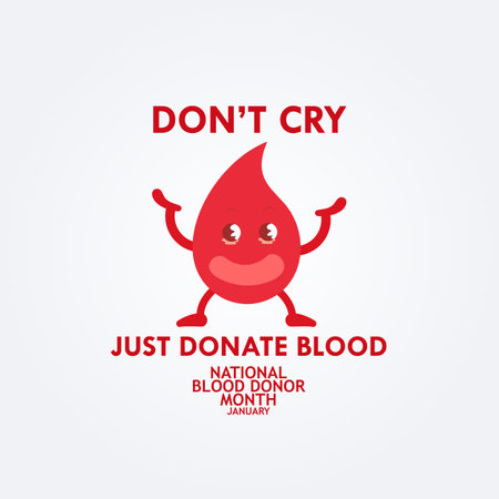 World blood donor day. Emblem with image of red heart. Donation volunteer.のイラスト素材