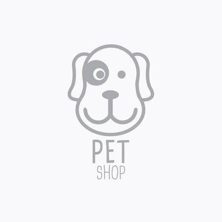 Pet Shop Logo . Dog cat logo . Animal Pet Care Logo,Pet House,Vet , Store , Pet Healthのイラスト素材