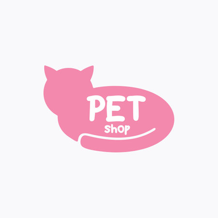 Pet shop logo design vector templateのイラスト素材