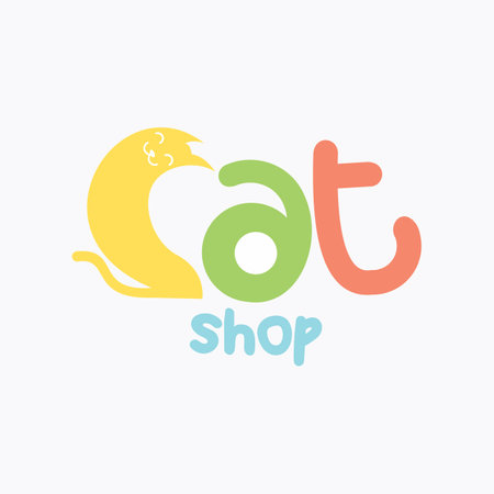 Animal Pet Store Dog and cat symbol Logo Designのイラスト素材
